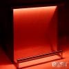 DELUX bar is the best portable bar - shown here with orange 3d holographic lights in dark light