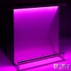 DELUX bar is the best portable bar - shown here with pink 3d holographic lights in dark light