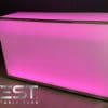 VERSATI Portable Bar with LED Backlit Acrylic Panels - Lilac