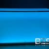VERSATI Portable Bar with LED Backlit Acrylic Panels - Light Blue