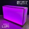 VERSATI LUMI Portable Bar, Right Profile, Purple Back Light