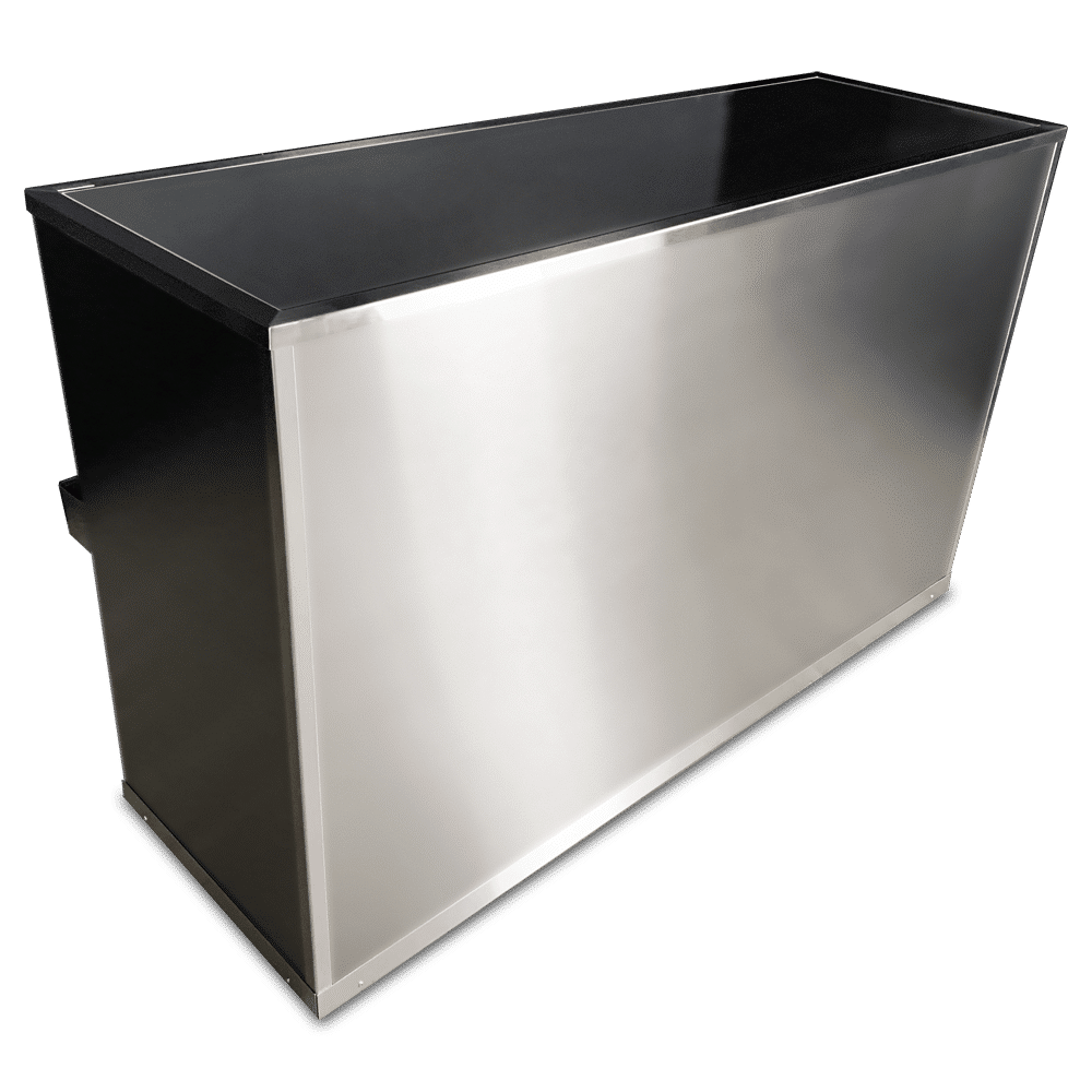 Brushed Stainless Steel Cover Panels For VERSATI Portable Bar on Wheels